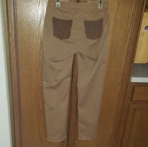 Eva Kayan 40 mesh back pockets unique breathable jeans french mystic